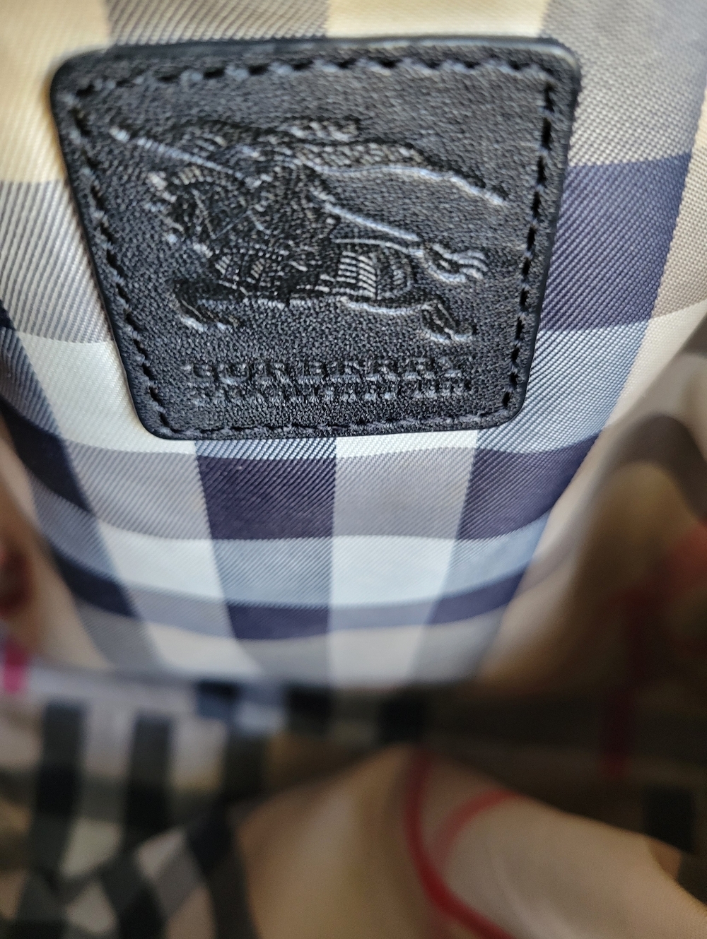 BURBERRY Grey/Black Leather And Nylon Small Buckleigh Tote - Picture 13 of 15